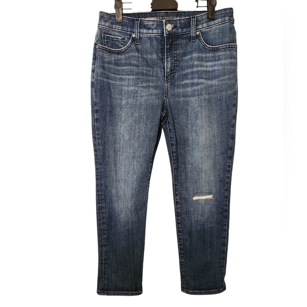 Chico's So Slimming Girlfriend Slim Crop Jeans 0.5 or 6